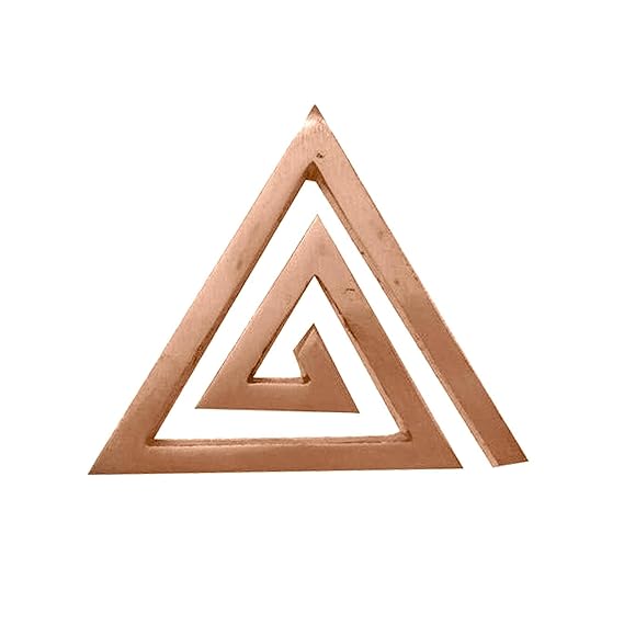 Vastu Vardan Copper Plain Helix for Vastu | 6 Inch | Pack of 1 | South East Vastu Remedy | Main Door Entrance | Bedroom | Toilet | Helix Vastu Dosh Remedies Products