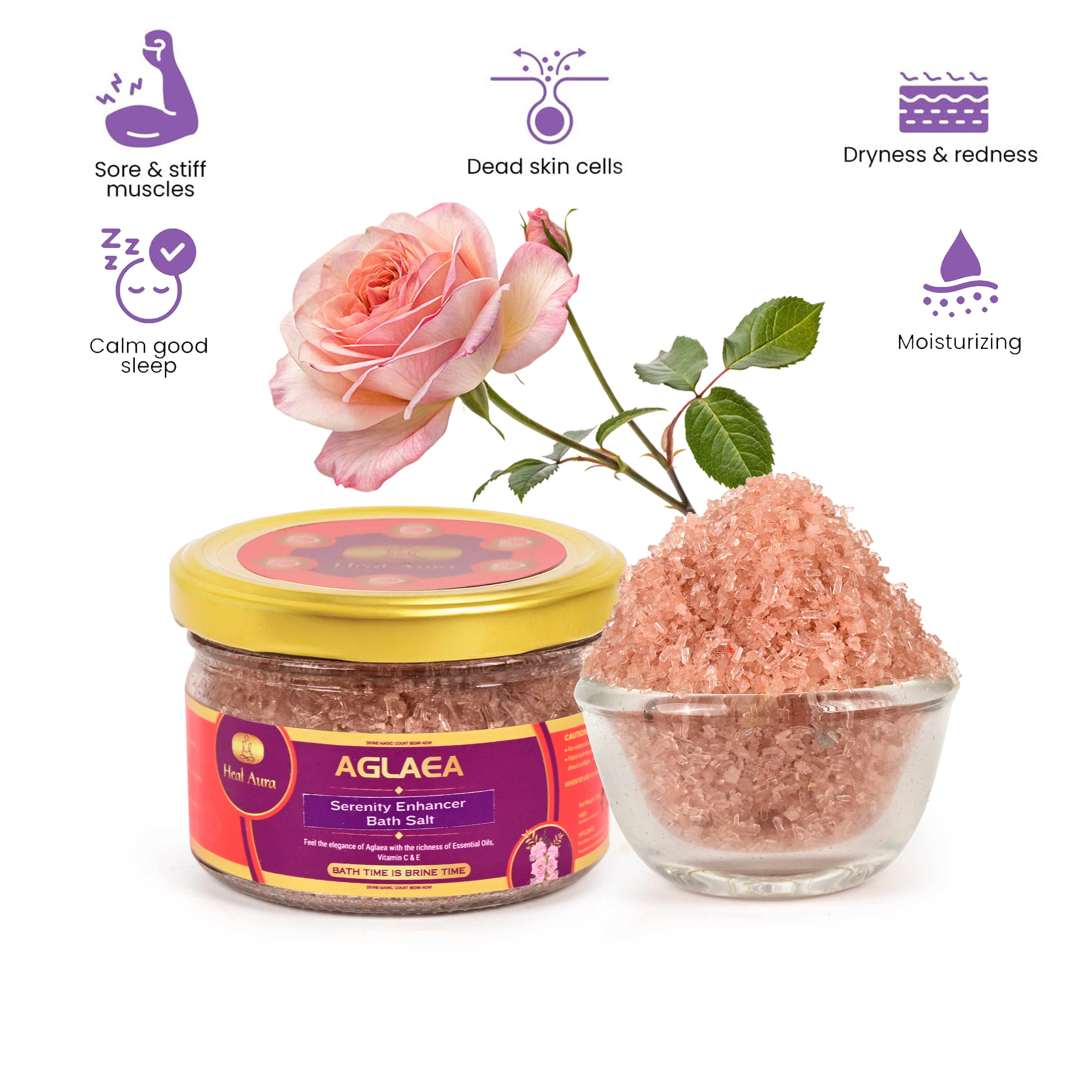 Aglaea (Bulgarian Rose) Bath Salt