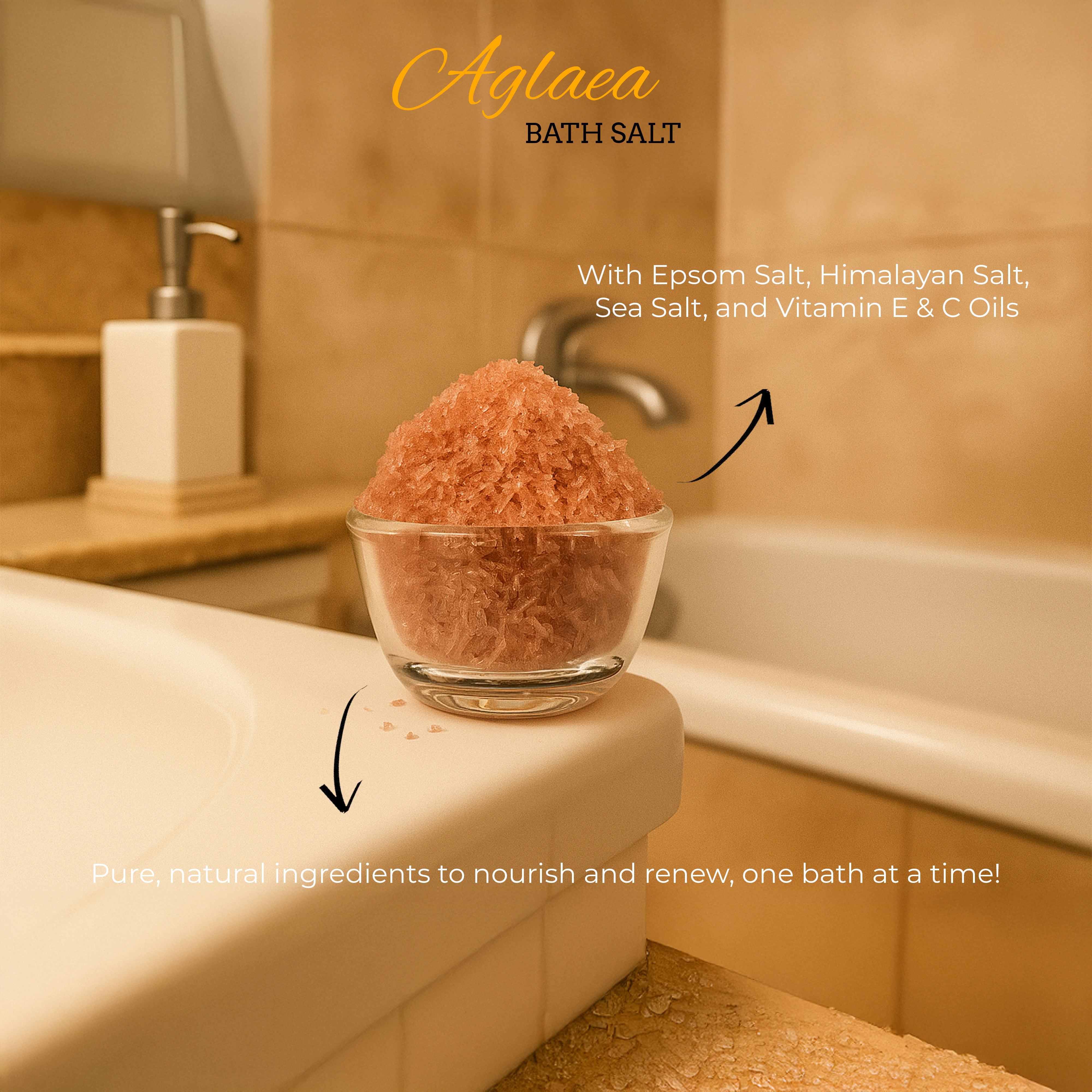 Aglaea (Bulgarian Rose) Bath Salt