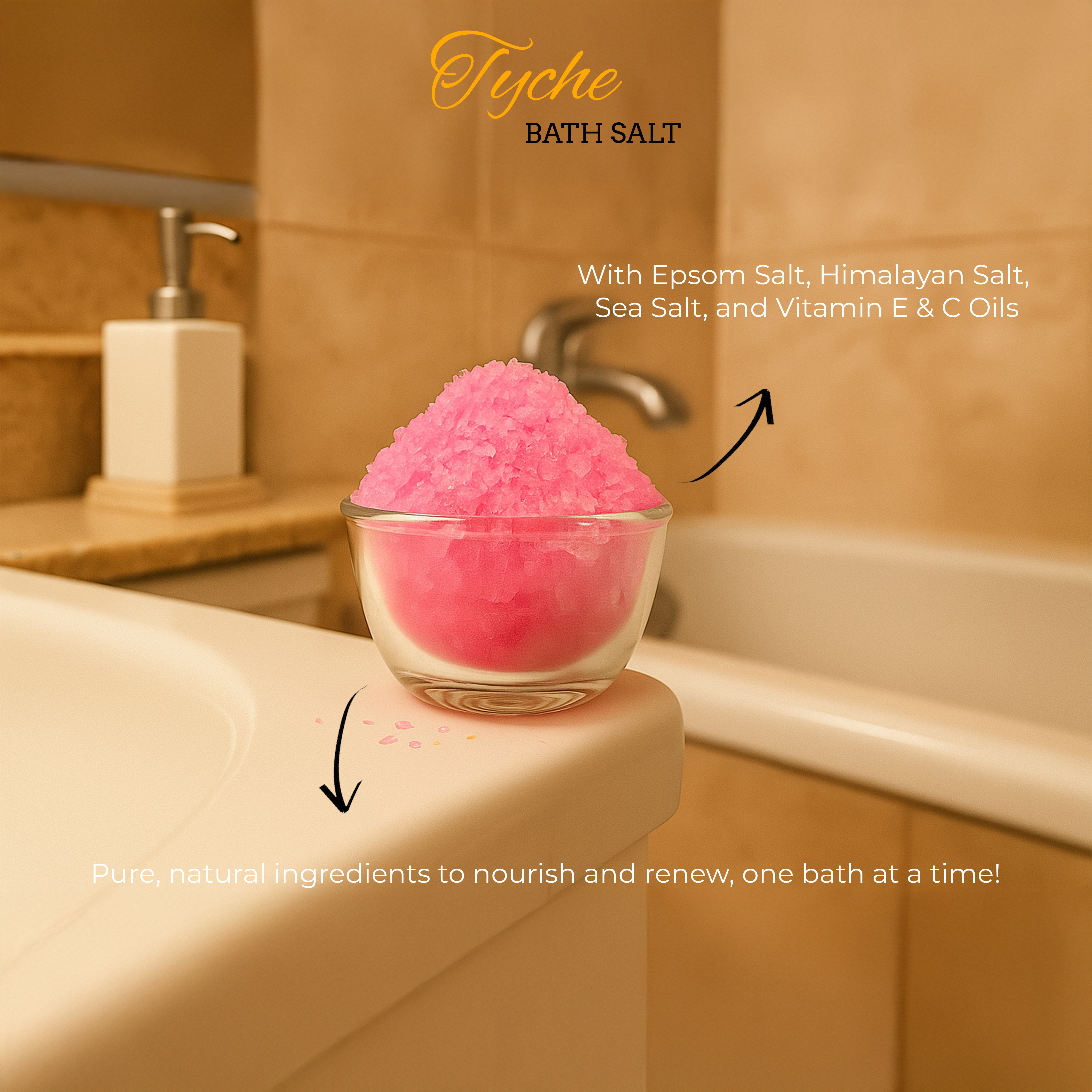 Tyche (Lotus) Bath Salt