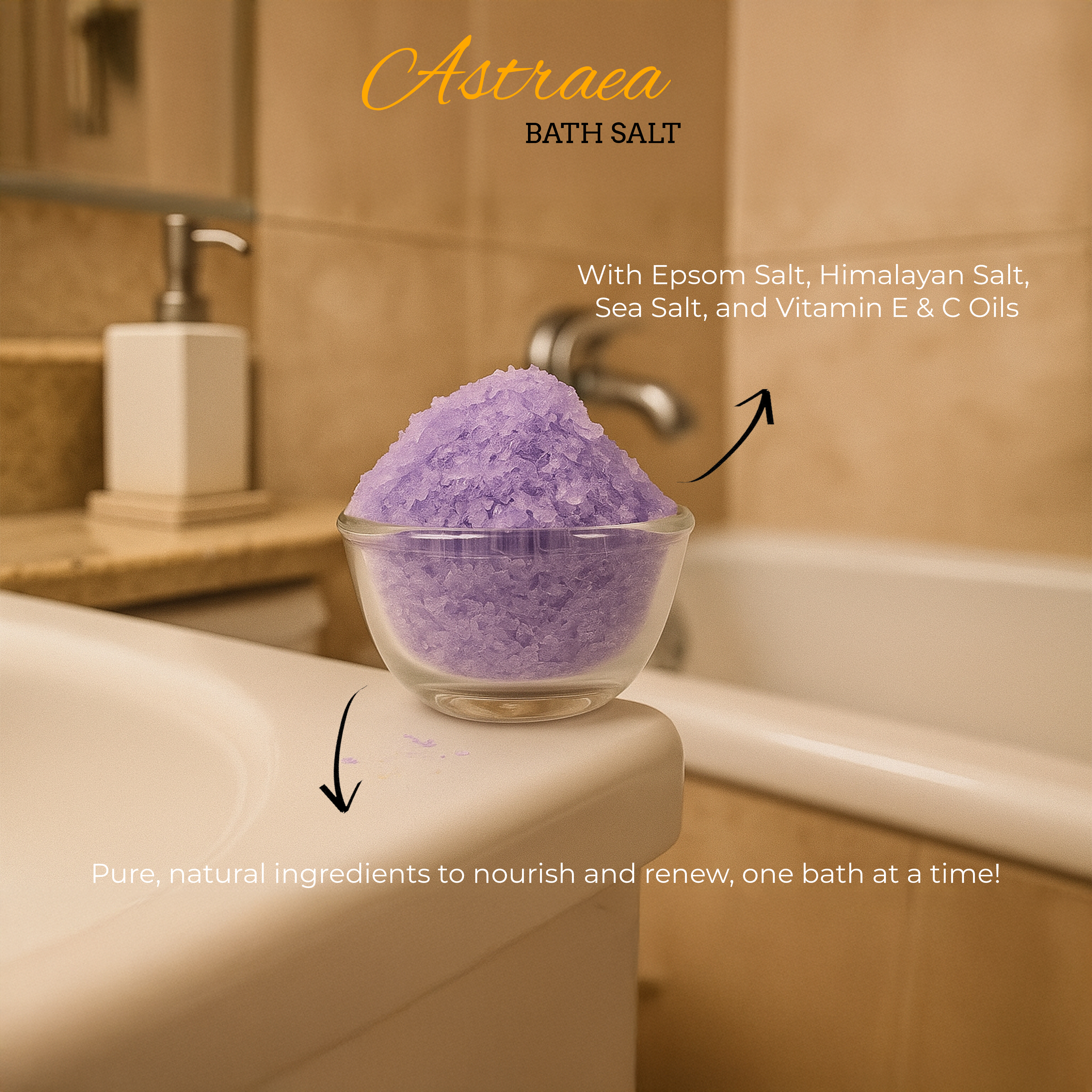 Astraea (Lavender) Bath Salt