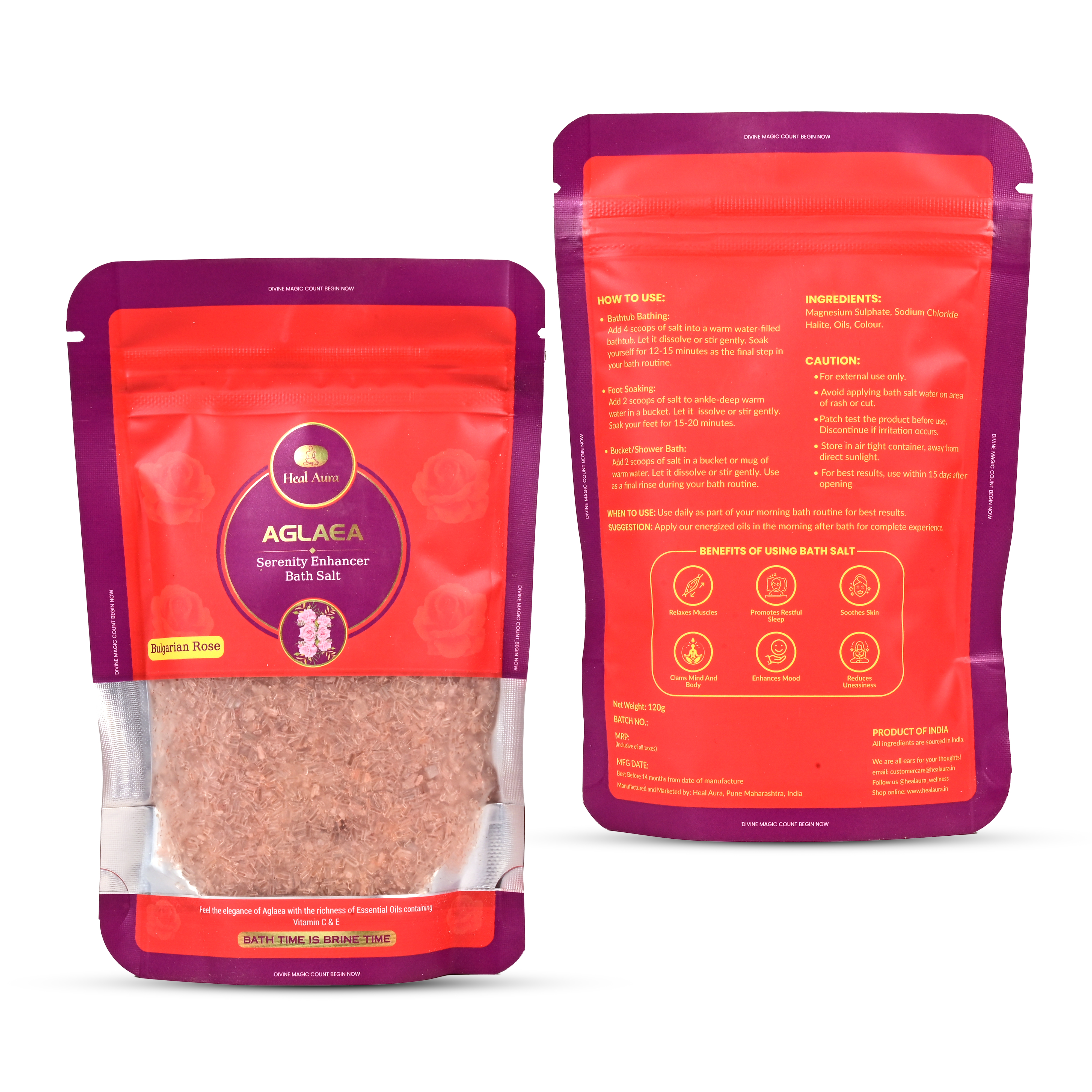 Aglaea (Bulgarian Rose) Bath Salt