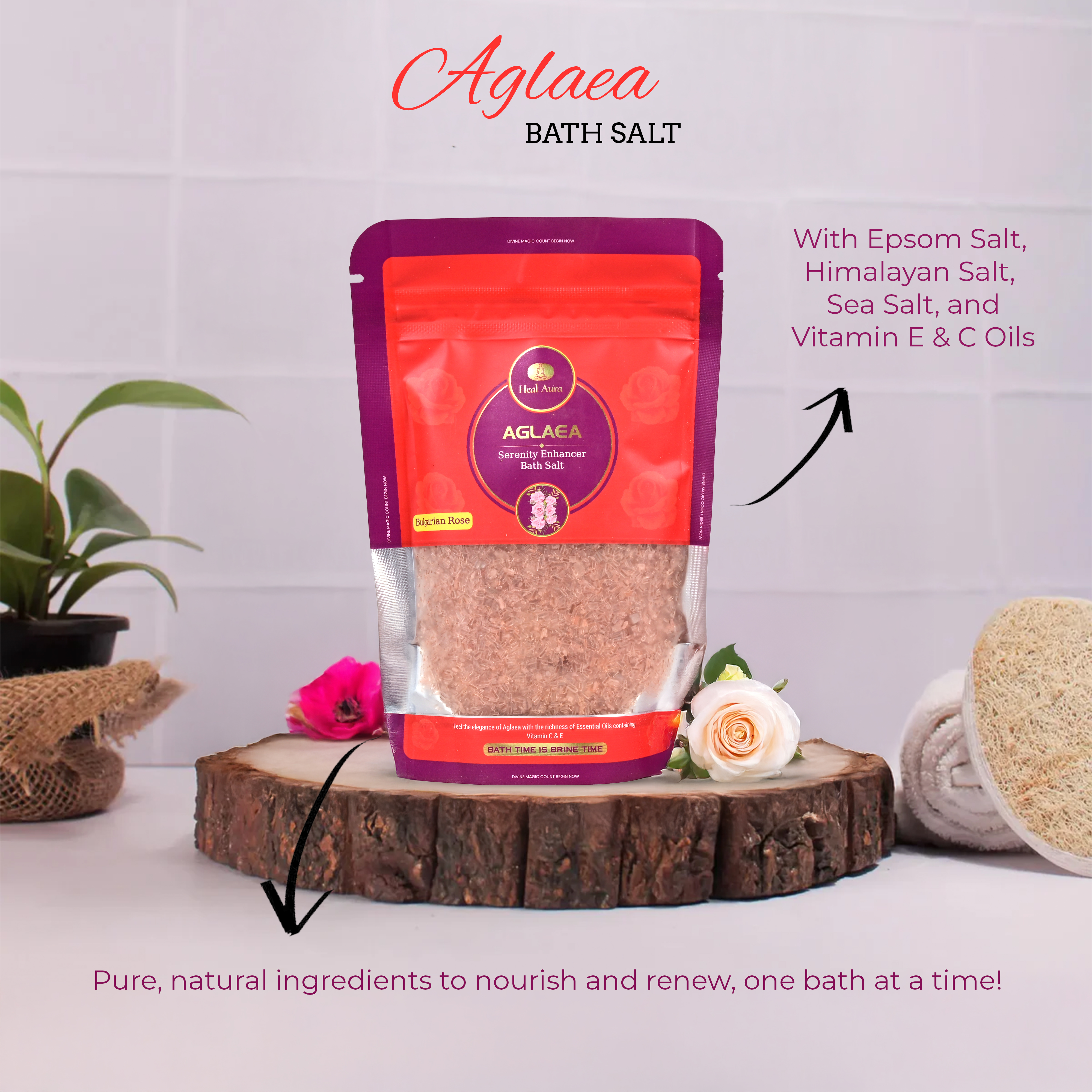 Aglaea (Bulgarian Rose) Bath Salt