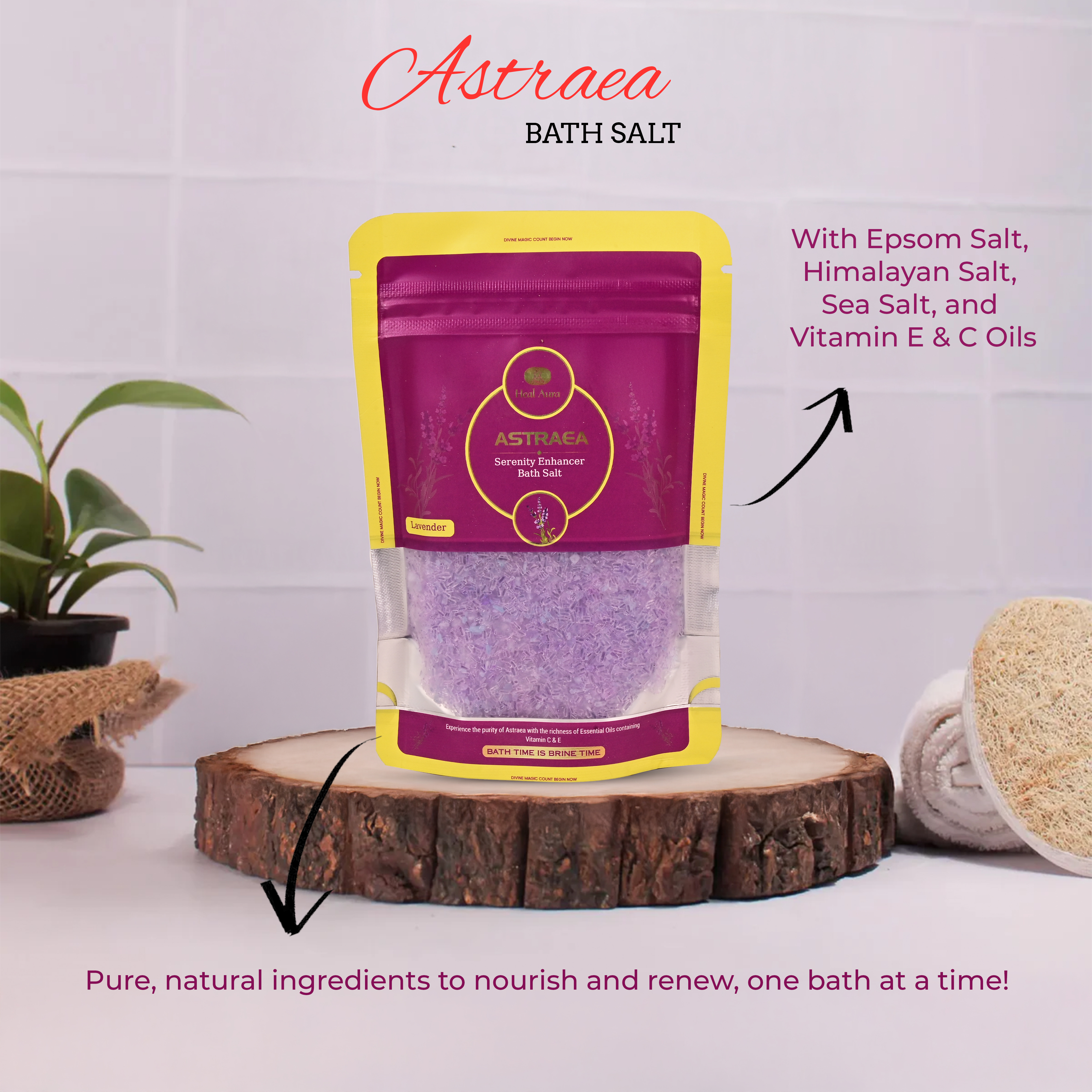 Astraea (Lavender) Bath Salt