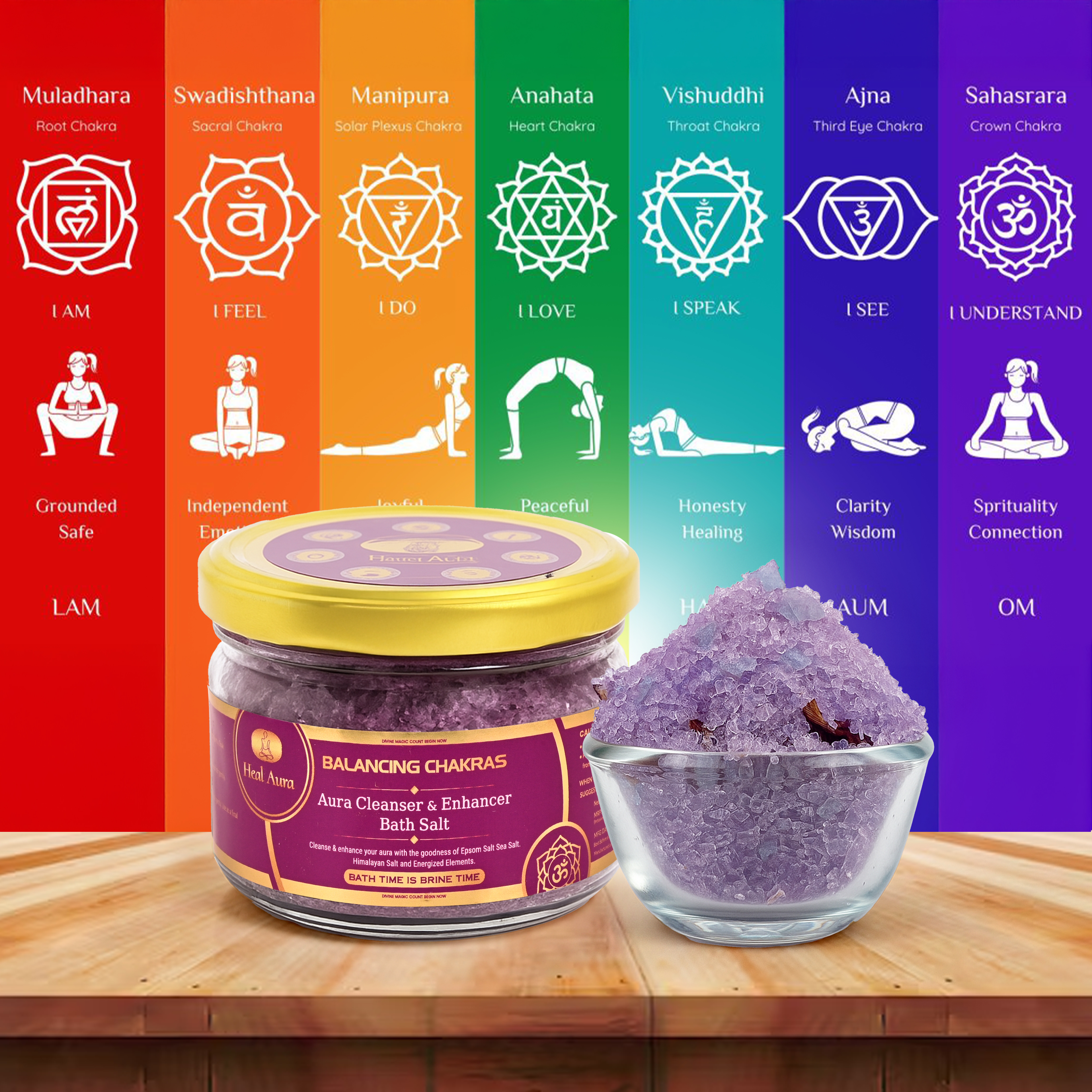 Balancing Chakras/7 Chakras Balancing Bath Salt