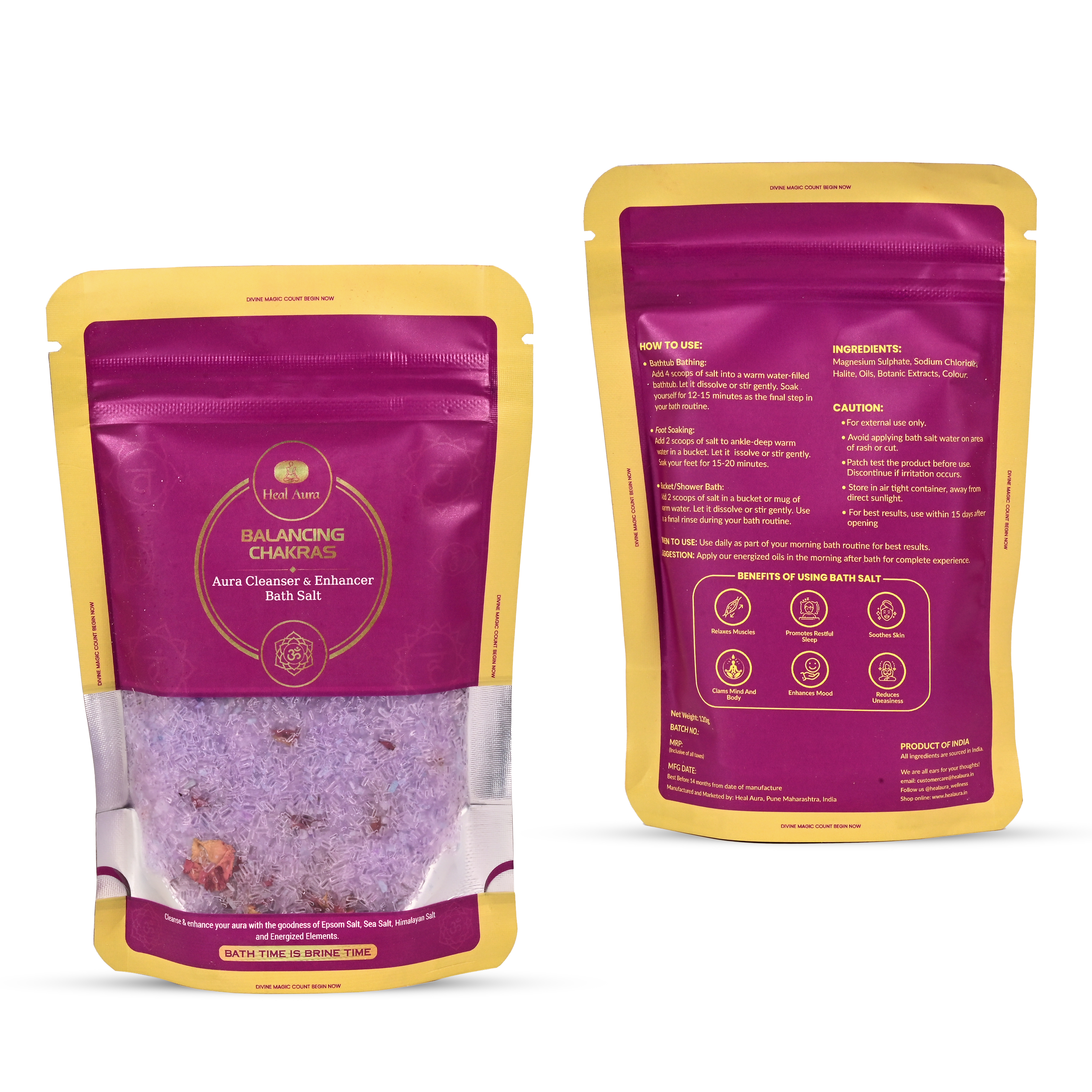 Balancing Chakras/7 Chakras Balancing Bath Salt