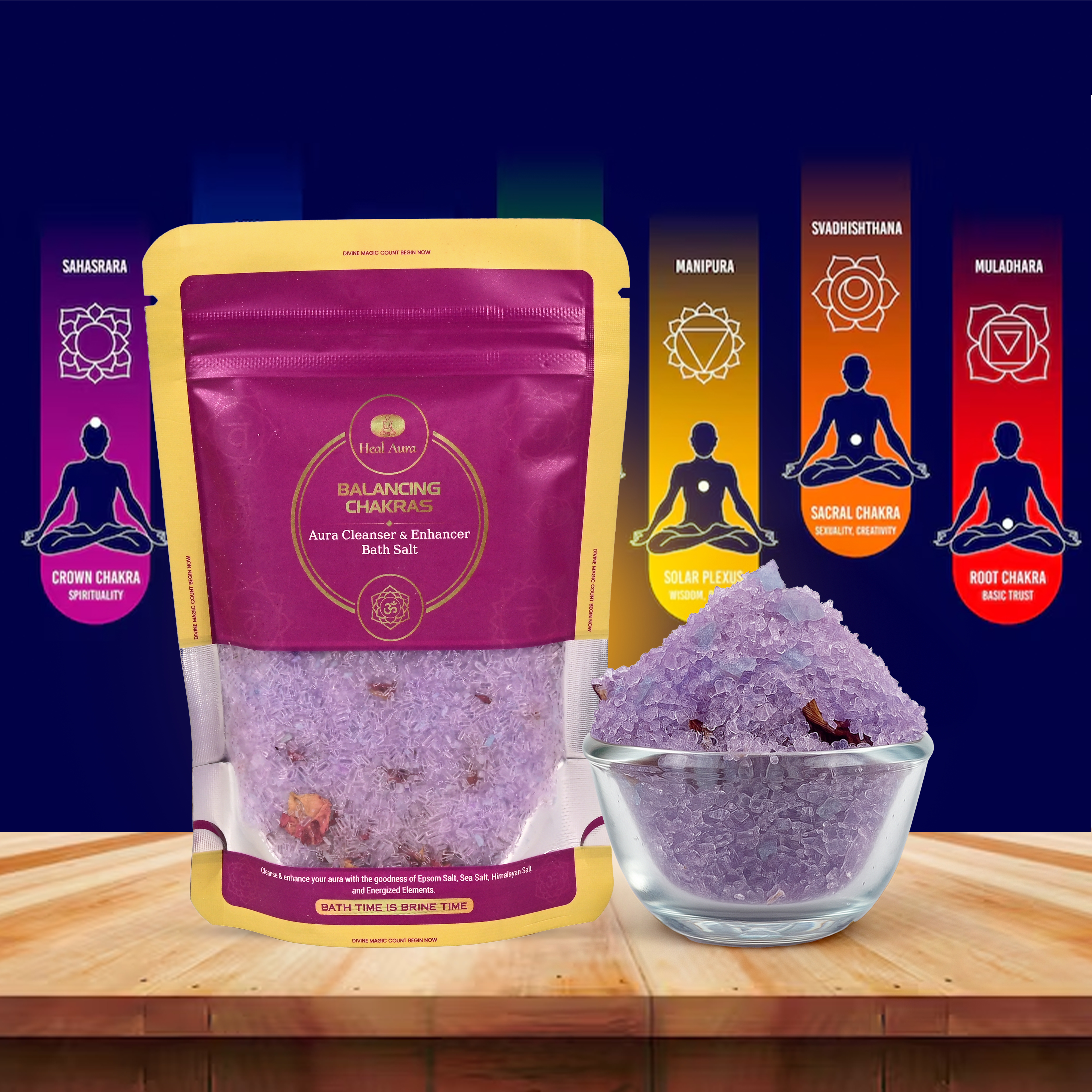 Balancing Chakras/7 Chakras Balancing Bath Salt