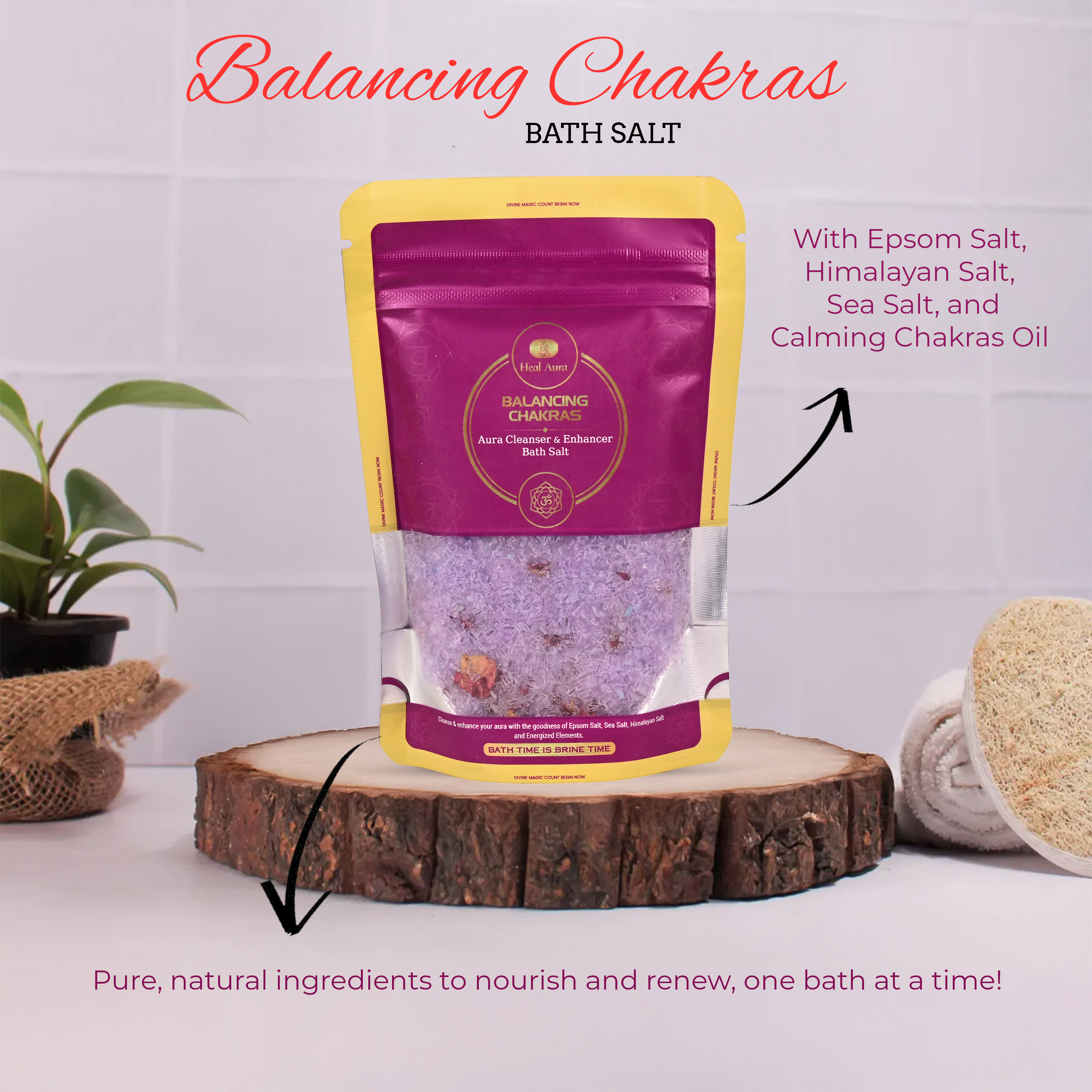 Balancing Chakras/7 Chakras Balancing Bath Salt