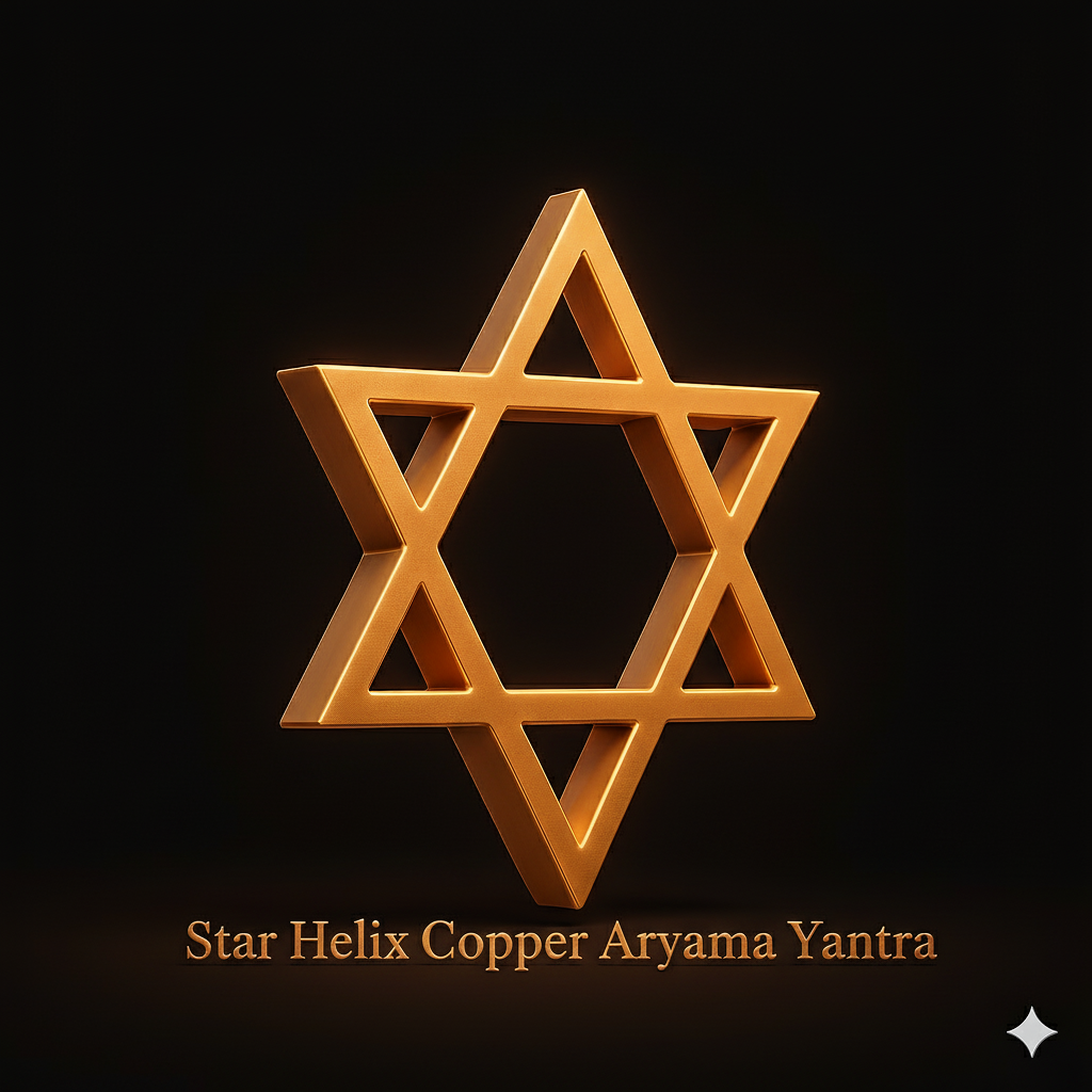 Star Helix Copper Aryama Yantra
