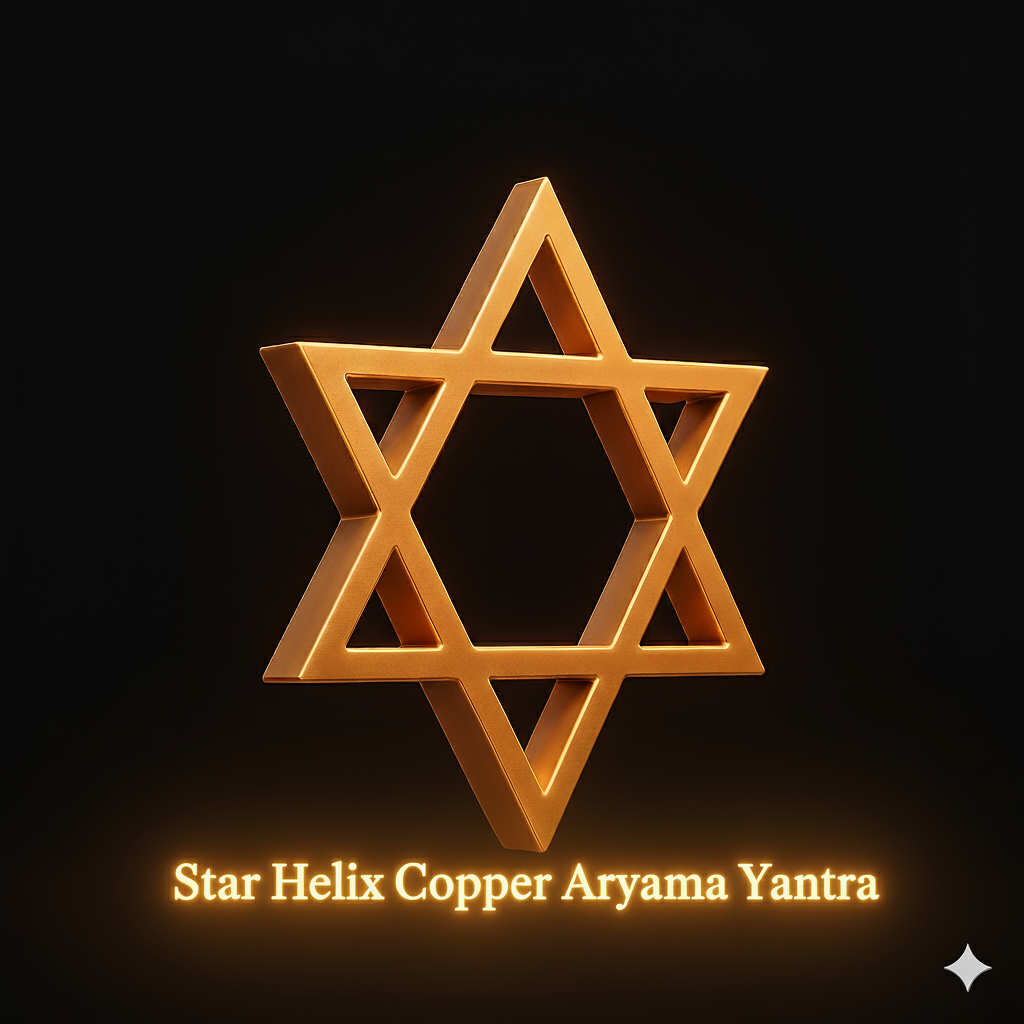 Star Helix Copper Aryama Yantra