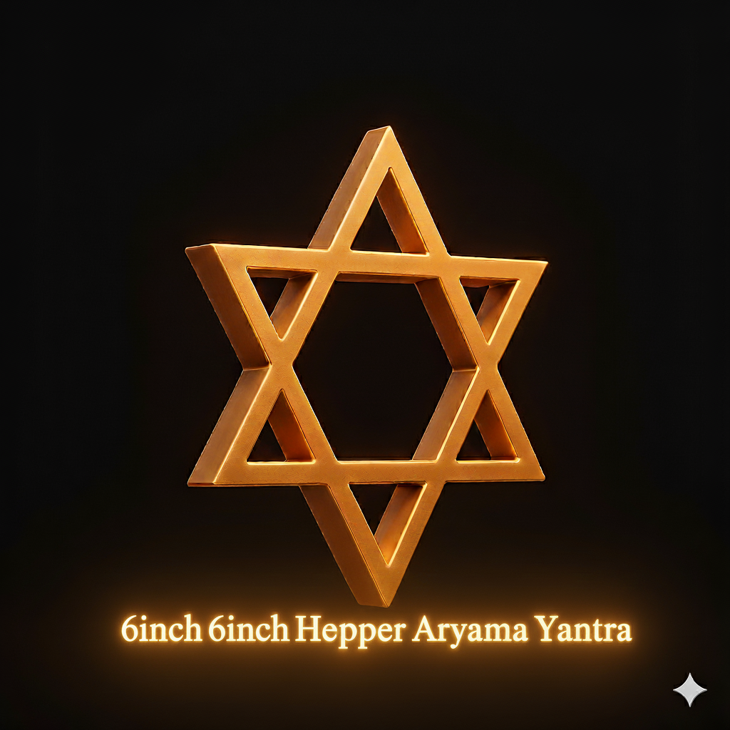 Star Helix Copper Aryama Yantra 6inch
